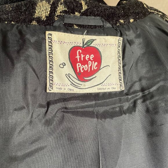 FREE PEOPLE Mystic Brocade Cropped Jacket Size 8 - Picture 5 of 10